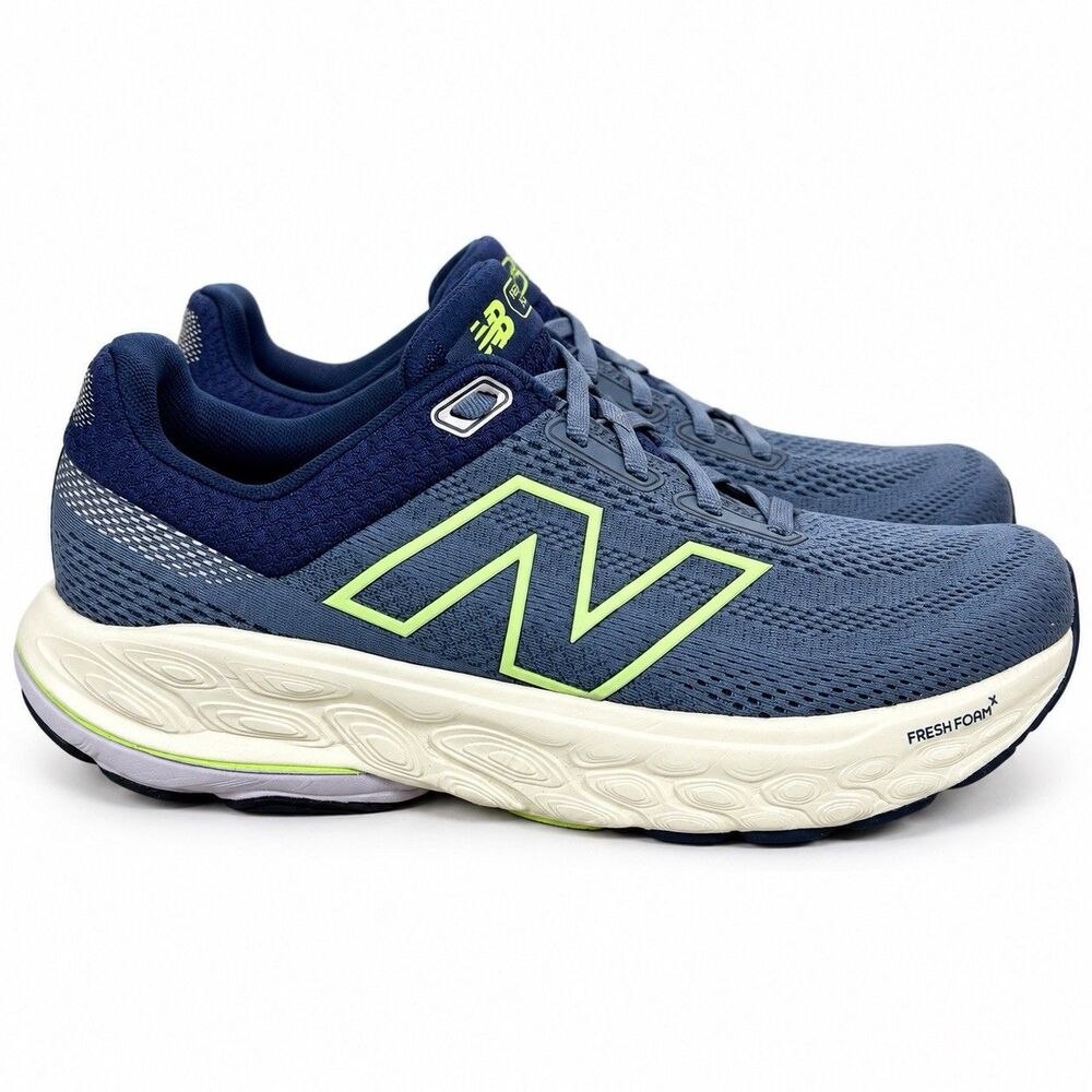 New Balance Fresh Foam 680 v8 Womens 9.5 Navy Lime Running Shoes W680L14